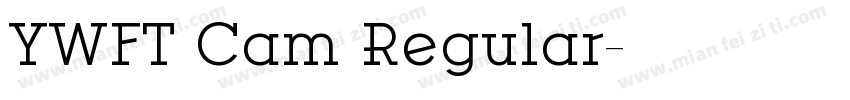 YWFT Cam Regular字体转换